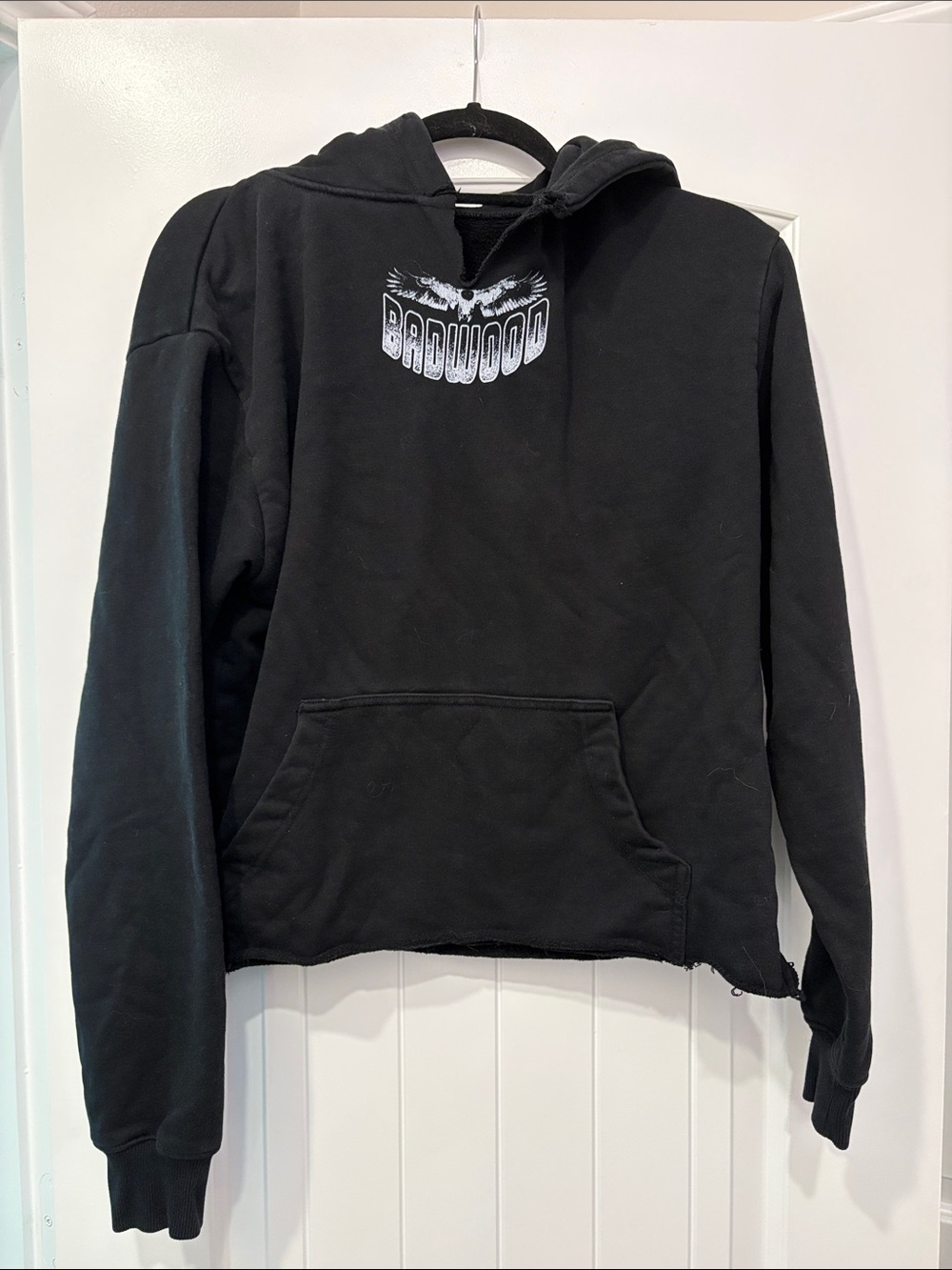 BADWOOD Black Graphic Hoodie-Cowboy Cole